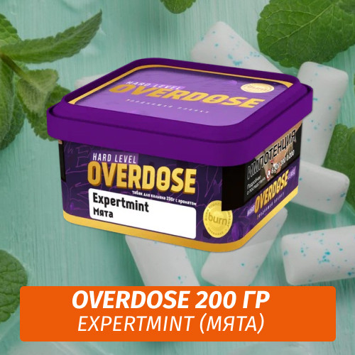 Табак Overdose 200g Expertmint (Мята) Табак Overdose 200g Expertmint (Мята)