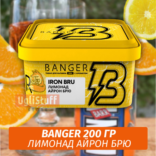 Табак Banger ft Timoti 200 гр Iron Bru (Лимонад Айрон Брю)