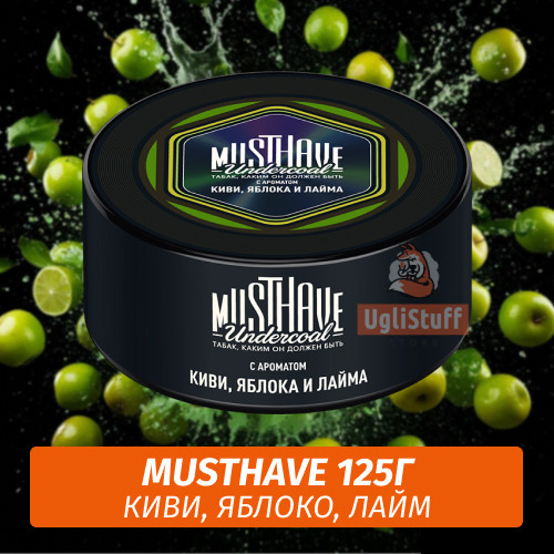 NEW Табак Must Have 125 гр - Киви, яблоко и лайм NEW Табак Must Have 125 гр - Киви, яблоко и лайм