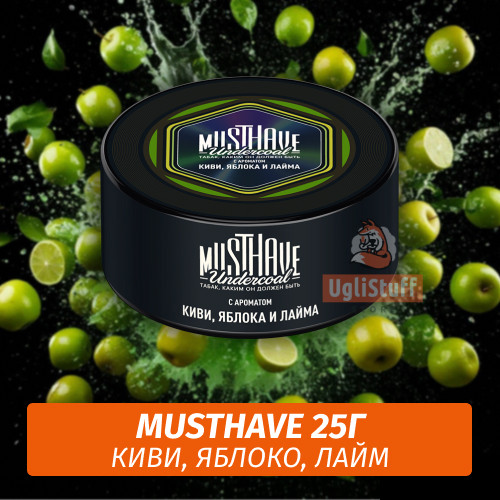 NEW Табак Must Have 25 гр - Киви, яблоко и лайм NEW Табак Must Have 25 гр - Киви, яблоко и лайм