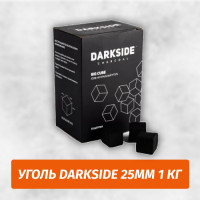 Уголь DarkSide для кальяна 1 кг 25мм