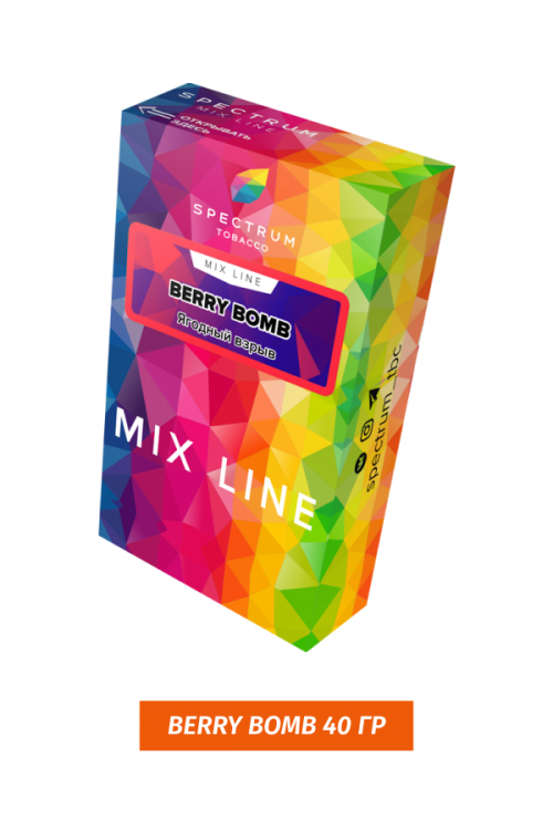 Табак Spectrum Mix Line 40 г Berry Bomb