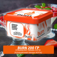 Табак Burn 200 гр Strawberry Panna-Cotta (Клубничная панна-котта)