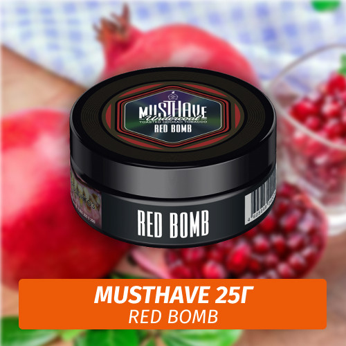 Табак Must Have 25 гр - Red Bomb (Гранат) Табак Must Have 25 гр - Red Bomb (Гранат)