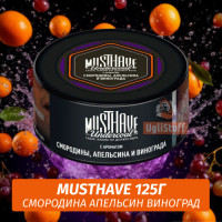 NEW Табак Must Have 125 гр - Смородина Апельсин Виноград