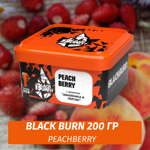 Табак Black Burn 200 гр PeachBerry (Персик-Земляника) Табак Black Burn 200 гр PeachBerry (Персик-Земляника)