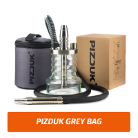 Кальян Pizduk Grey-bag (Прозрачная Колба)