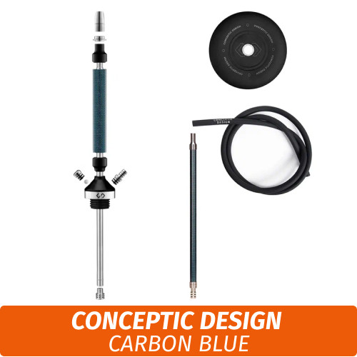 Кальян Conceptic Design Carbon Blue Кальян Conceptic Design Carbon Blue