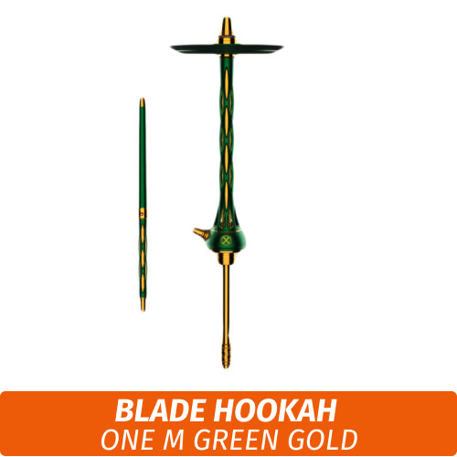 Кальян Blade Hookah One M Green Gold (Блейд Хука М Зелено-Золотой) Кальян Blade Hookah One M Green Gold (Блейд Хука М Зелено-Золотой)