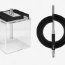 Кальян Hoob Atom - Black/StainlessSteel/CubeTransparent