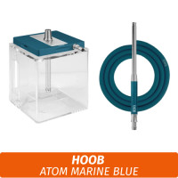 Кальян Hoob Atom - Marine Blue/StainlessSteel/CubeTransparent