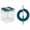 Кальян Hoob Atom - Marine Blue/StainlessSteel/CubeTransparent Кальян Hoob Atom - Marine Blue/StainlessSteel/CubeTransparent