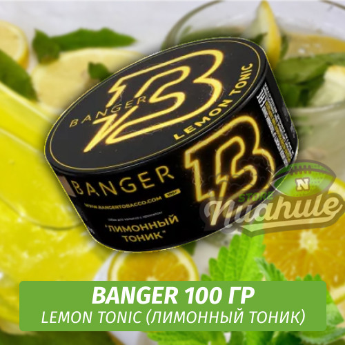 Табак Banger ft Timoti 100 гр Lemon Tonic (Лимонный тоник)