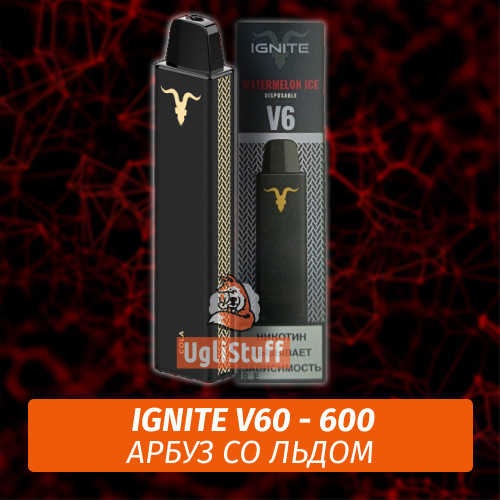 Ignite V6 - Watermelon Ice (Одноразовая ЭС) 600 (М)