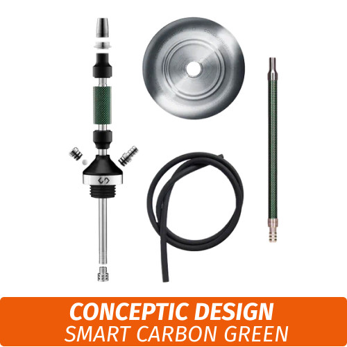 Кальян Conceptic Design Smart Carbon Green Кальян Conceptic Design Smart Carbon Green