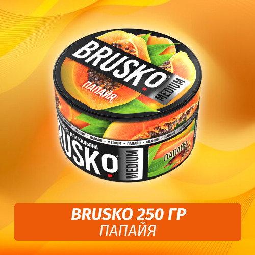 Brusko 250 гр Папайя (Бестабачная смесь) Brusko 250 гр Папайя (Бестабачная смесь)