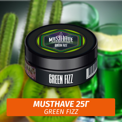Табак Must Have 25 гр - Green Fizz (Кактус Абсент Киви) Табак Must Have 25 гр - Green Fizz (Кактус Абсент Киви)