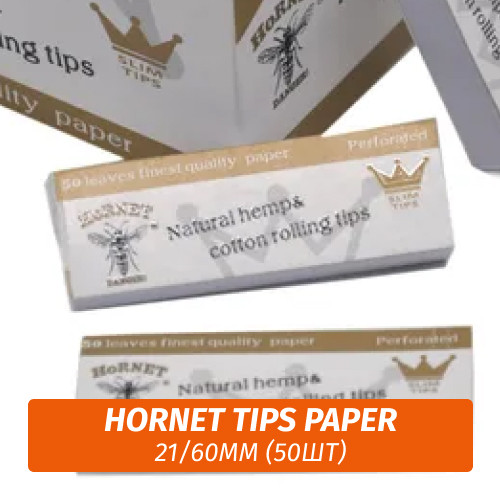 Бумага для самокруток Hornet Tips Paper 21/60мм (50) Бумага для самокруток Hornet Tips Paper 21/60мм (50)