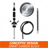 Кальян Conceptic Design Smart Carbon Black Кальян Conceptic Design Smart Carbon Black