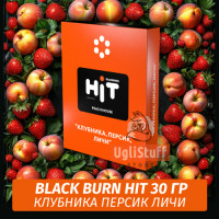 Табак Black Burn HiT 30г Peach House (Клубника, Персик, Личи)