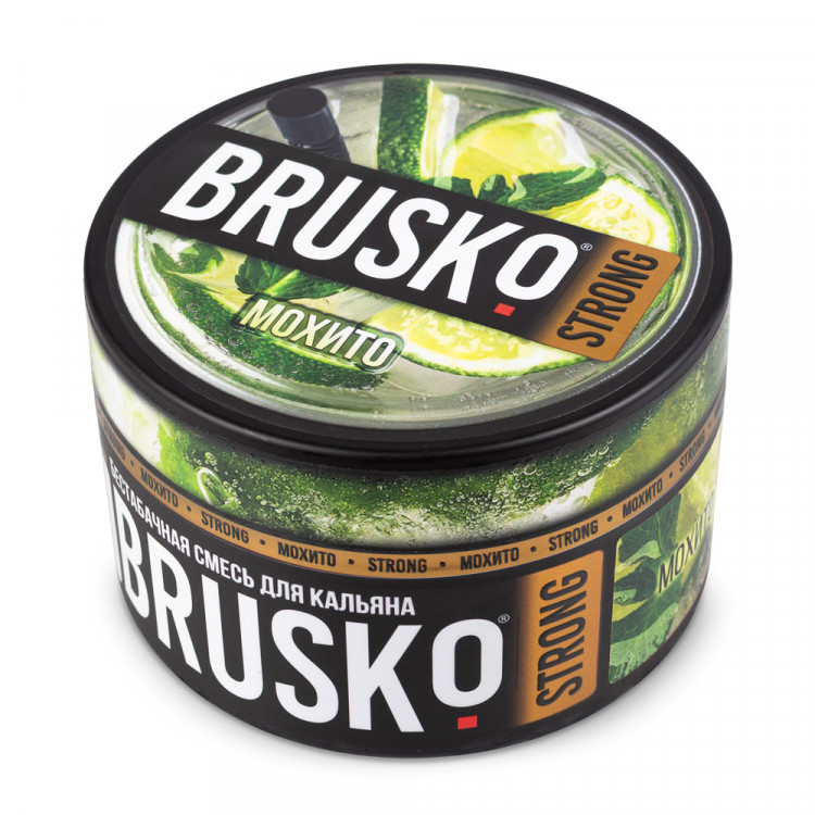 Brusko Strong 250 гр Мохито (Бестабачная смесь) Brusko Strong 250 гр Мохито (Бестабачная смесь)