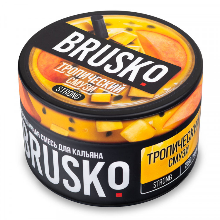 Brusko Strong 250 гр Тропический Смузи (Бестабачная смесь) Brusko Strong 250 гр Тропический Смузи (Бестабачная смесь)