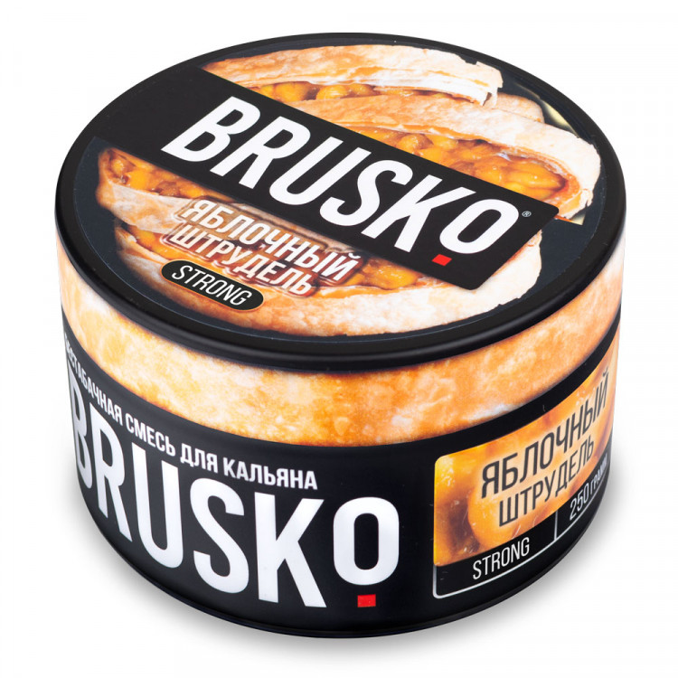 Brusko Strong 250 гр Яблочный Штрудель (Бестабачная смесь) Brusko Strong 250 гр Яблочный Штрудель (Бестабачная смесь)