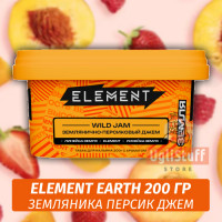 Табак Element Earth 200 гр Wild Jam (Земляника Персик Джем)
