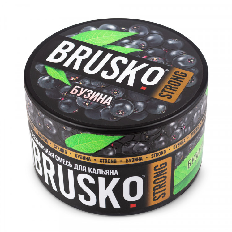 Brusko Strong 250 гр Бузина (Бестабачная смесь) Brusko Strong 250 гр Бузина (Бестабачная смесь)