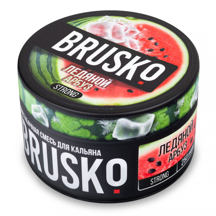 Brusko Strong 250 гр Ледяной Арбуз (Бестабачная смесь) Brusko Strong 250 гр Ледяной Арбуз (Бестабачная смесь)