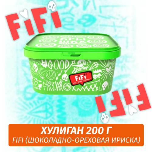 Табак Хулиган Hooligan 200 g FiFi (Шоколадно-Ореховая Ириска) от Nuahule Group Табак Хулиган Hooligan 200 g FiFi (Шоколадно-Ореховая Ириска) от Nuahule Group