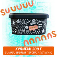 Табак Хулиган Hooligan 200 g Suuuuu (Белый Персик, Апельсин) от Nuahule Group