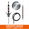 Кальян Conceptic Design Smart Carbon Red Кальян Conceptic Design Smart Carbon Red
